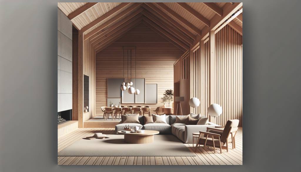 Aménagement intérieur d'une maison en bois contemporaine : conseils et ...