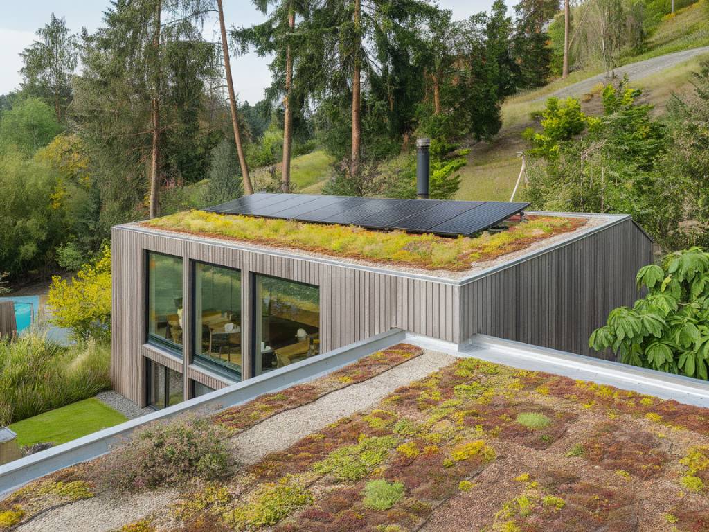 L'impact des toitures végétalisées sur les maisons en bois contemporaines