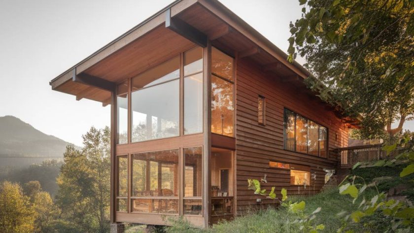 "Les tendances 2024 en architecture de maisons en bois contemporain"