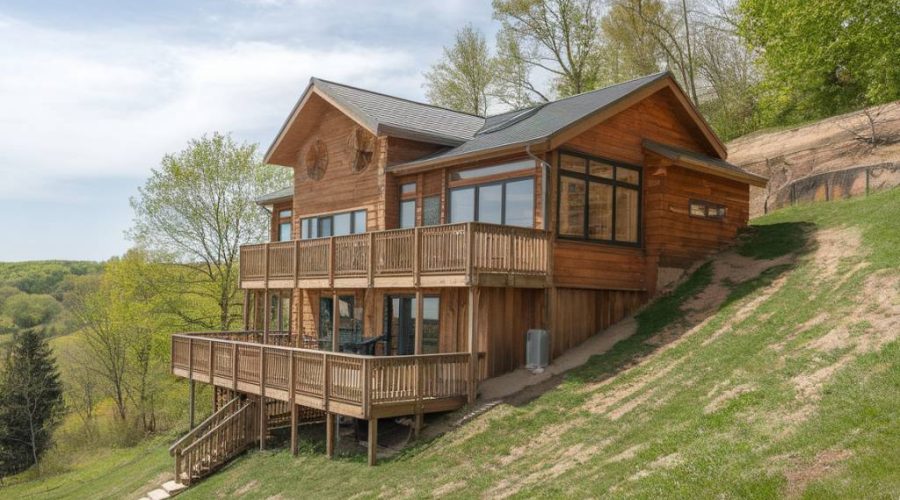 "Les atouts des maisons en bois sur terrains en pente : défis et solutions"