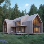 L’architecture organique dans les maisons contemporaines en bois : fusion entre paysage et habitat