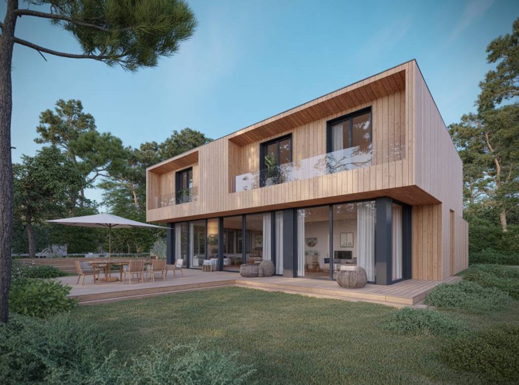 L’influence du style méditerranéen sur les maisons contemporaines en bois : patios, lumières et matériaux naturels