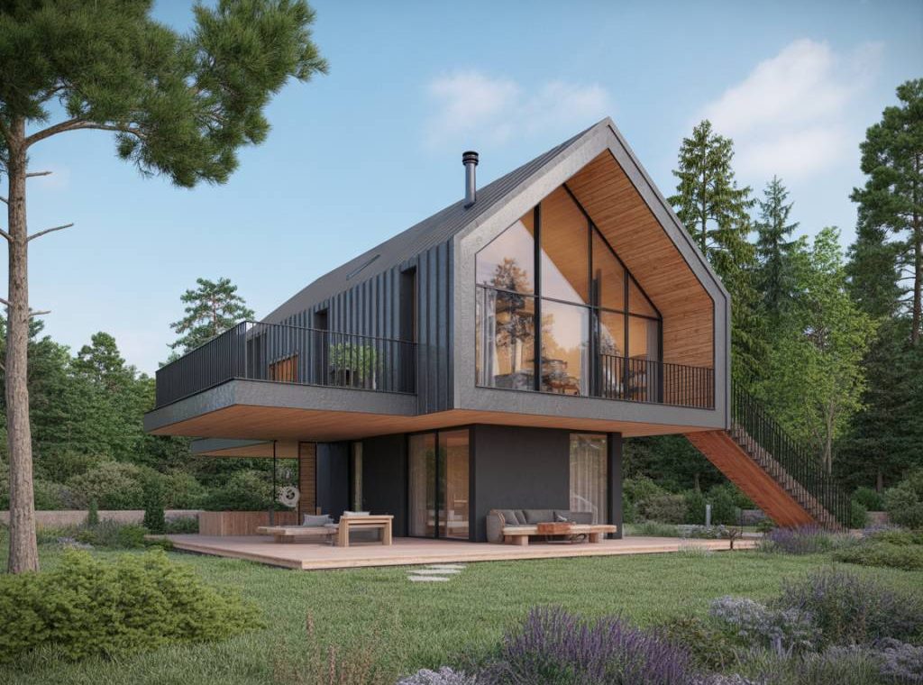 L’intégration des terrasses suspendues dans l’architecture des maisons contemporaines en bois : esthétique, structure et usage extérieur