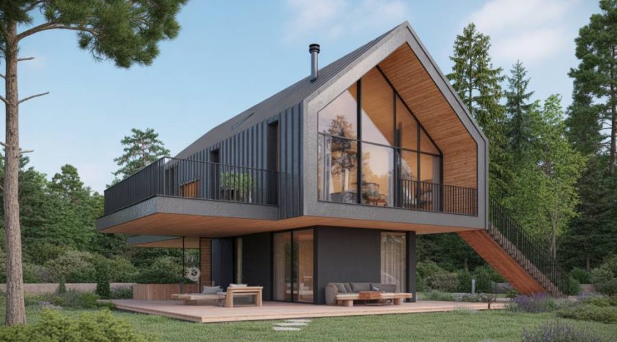 L’intégration des terrasses suspendues dans l’architecture des maisons contemporaines en bois : esthétique, structure et usage extérieur